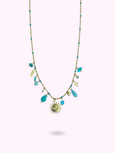COLLIER ANASTASIA BLEUE